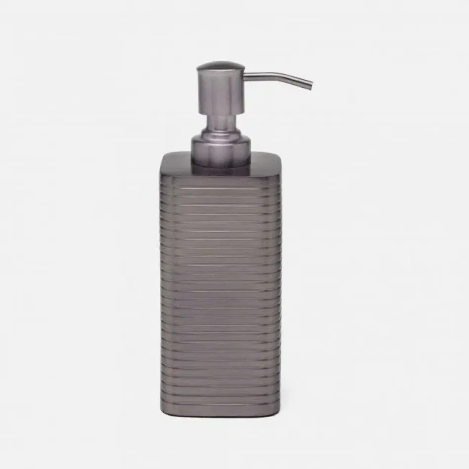Adelaide Pewter Soap Pump 2.5"L x 2.5"W x 7"H