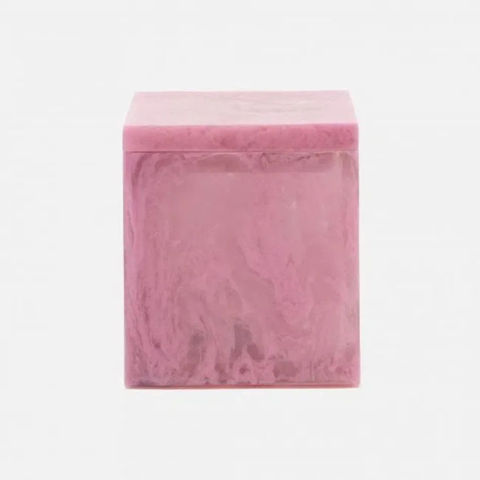 Abiko Cherry Blossom Bath Canister Large: 4"L x 4"W x 4.5"H
