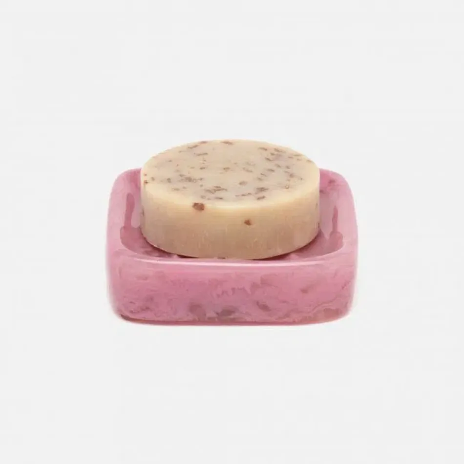 Abiko Cherry Blossom Soap Dish Square: 4"L x 4"W x 1"H