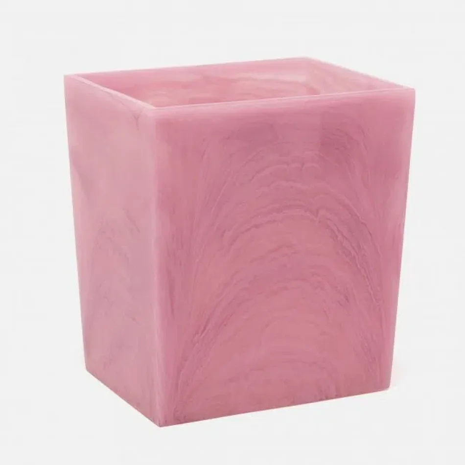 Abiko Cherry Blossom Wastebasket Rectangular Tapered Cast Resin