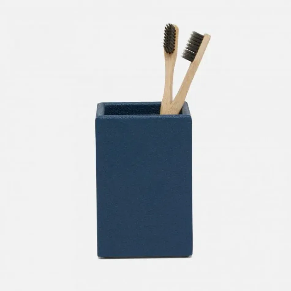 Dannes True Navy Brush Holder 3"L x 3"W x 4.5"H