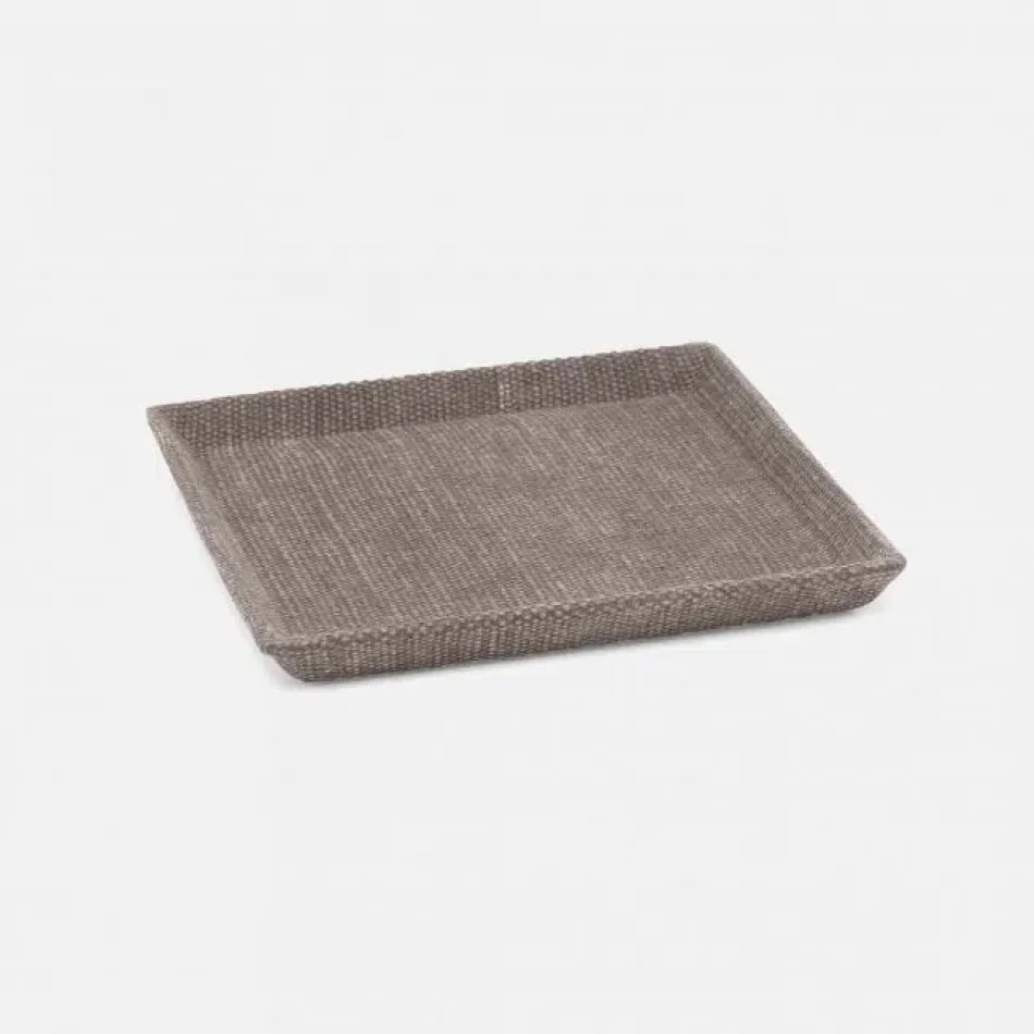 Dresden Light Gray Desk Tray Small SQ: 7"L x 7"W x 1"H