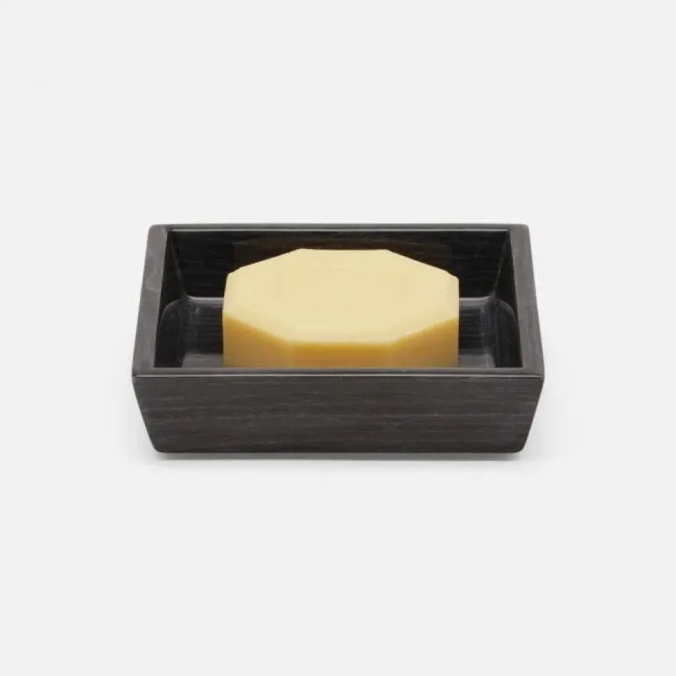 Westerly Dark Oak Soap Dish Square Tapered Veneer