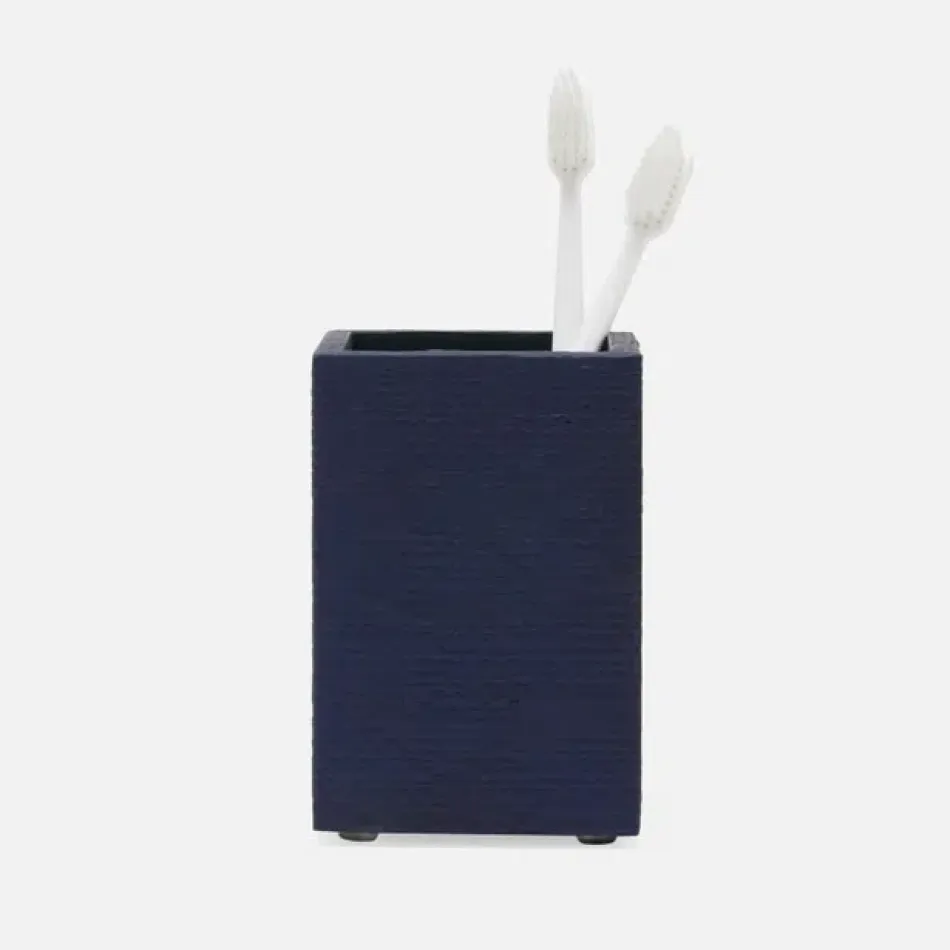 Ghent Navy Brush Holder 3"L x 3"W x 4.5"H