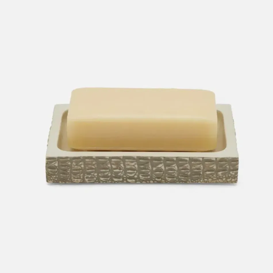 Hawen Sand Soap Dish Rectangular Straight Faux Baby Crocodile