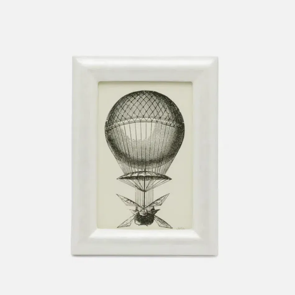 Sevilla White Frame 4"X6" Burl Resin