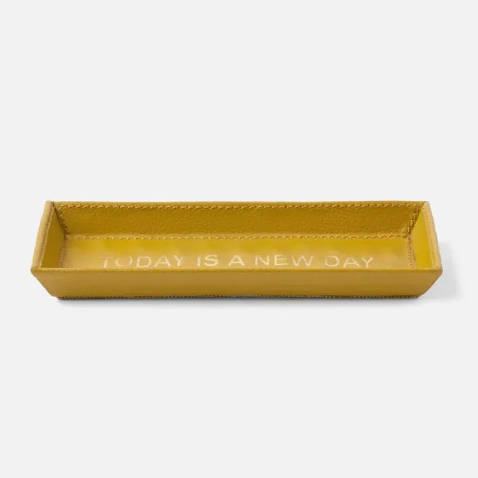 Decorah Mustard Eyeglass Holder, Today Is A New Day Pack of 2