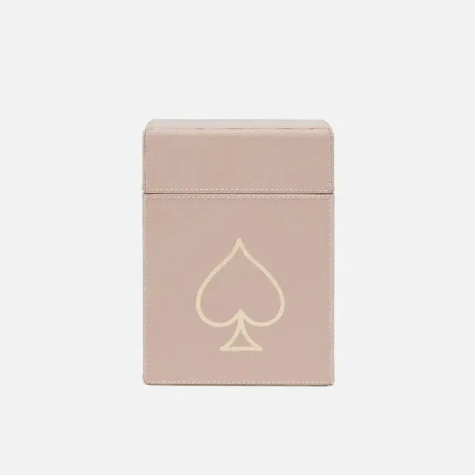 Aira Dusty Rose Card Box Full-Grain Leather