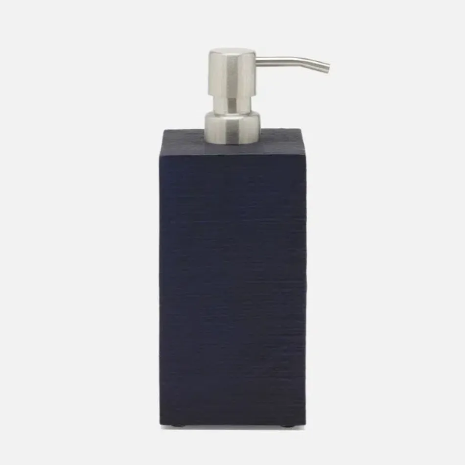 Ghent Navy Soap Pump Extra Large: 3.5"L x 3.5"W x 8.5"H