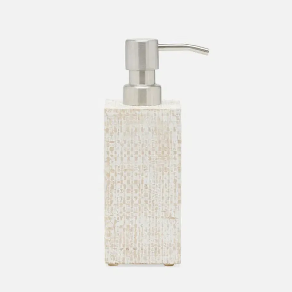 Ghent Whitewashed Soap Pump Square Straight Bagor Grass