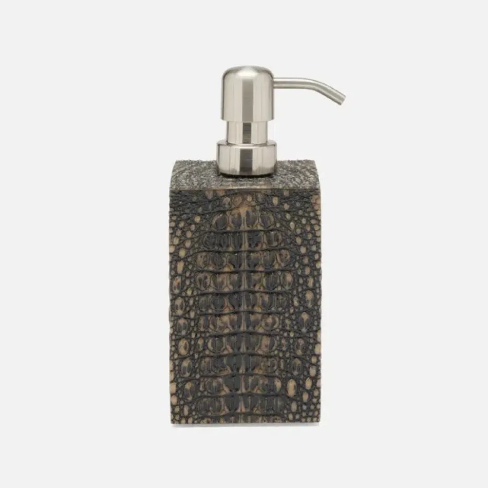 Hawen Dark Mushroom Soap Pump 3"L x 3"W x 7"H
