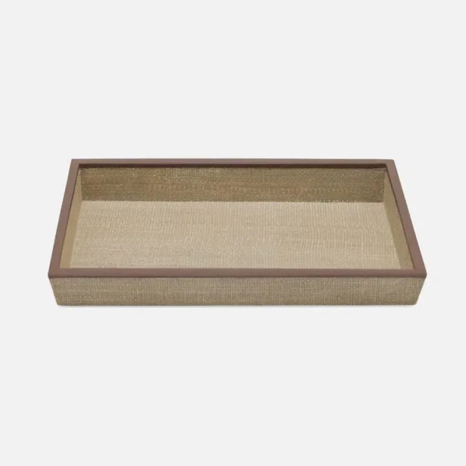Maranello Taupe/Brown Bath Trays Large: 13.5"L x 10"W x 1.5"H