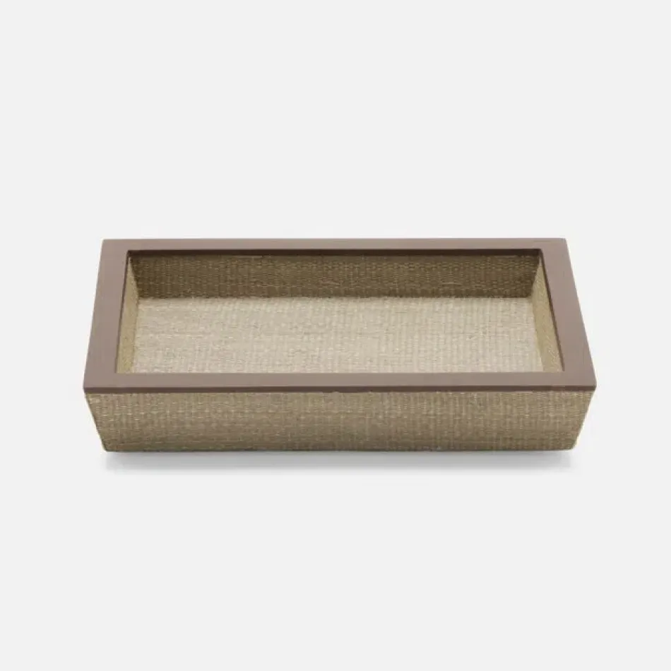 Maranello Taupe/Brown Soap Dish 6.5"L x 4.5"W x 1"H
