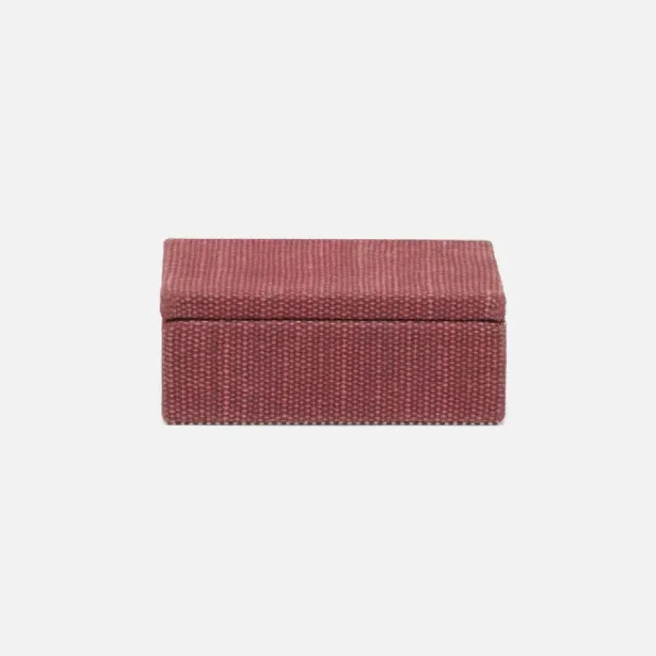 Blarney Burgundy Box Small: 5.5"L x 4"W x 2"H