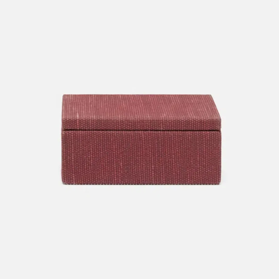 Blarney Burgundy Box Medium: 7"L x 5"W x 3"H