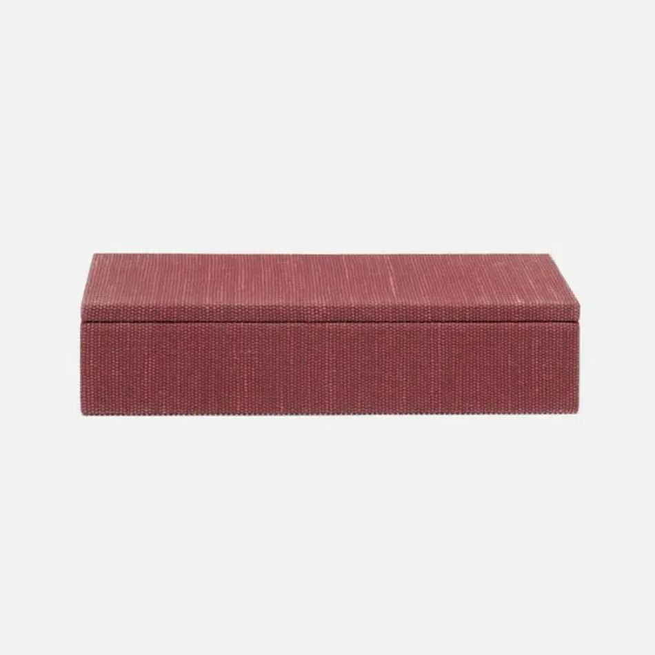 Blarney Burgundy Box Large: 12.5"L x 6"W x 3"H