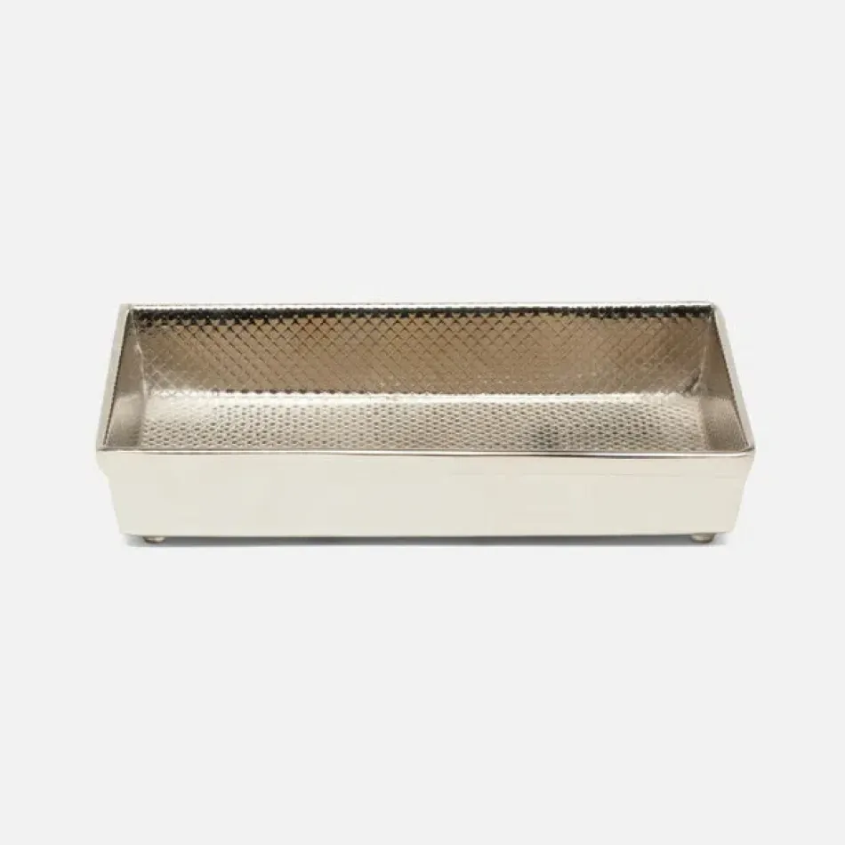 Hagen Shiny Nickel Soap Dish 6.5"L x 4.5"W x 1"H