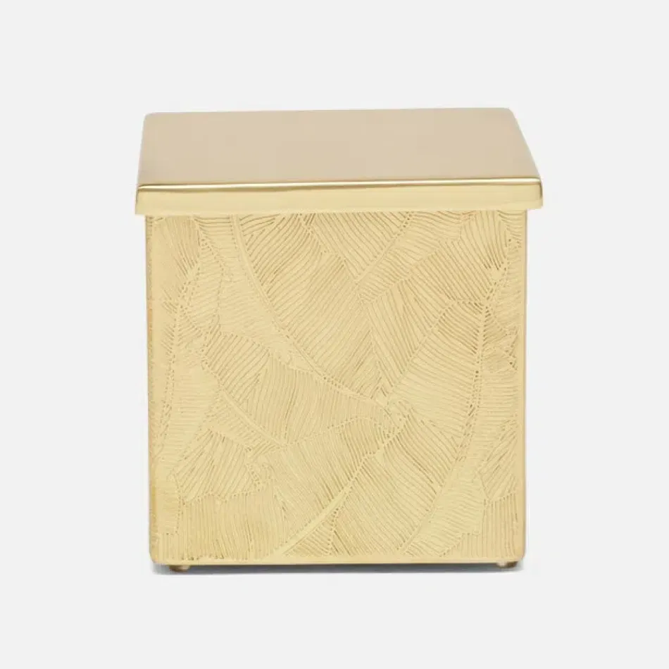 Mancora Shiny Gold Canister Square Straight Brass