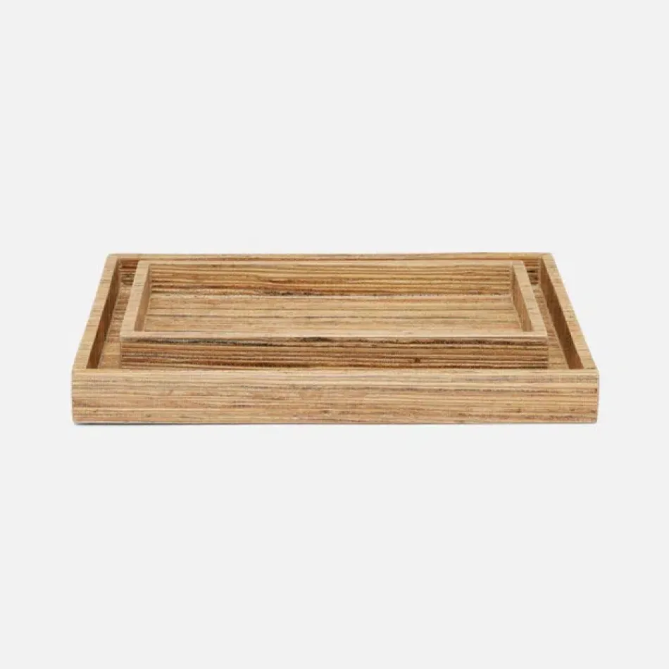 Sumter Natural Nested Trays Rectangular Straight Hemp, Set Of 2