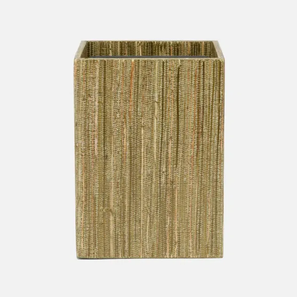 Sumter Olive Wastebasket Square Straight Hemp