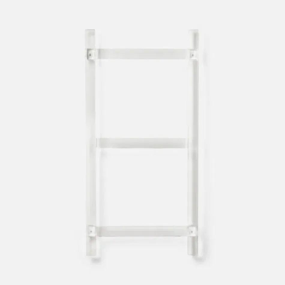 Albi Clear Wall Hanging Towel Rack Small: 20"L x 3.5"W x 36"H