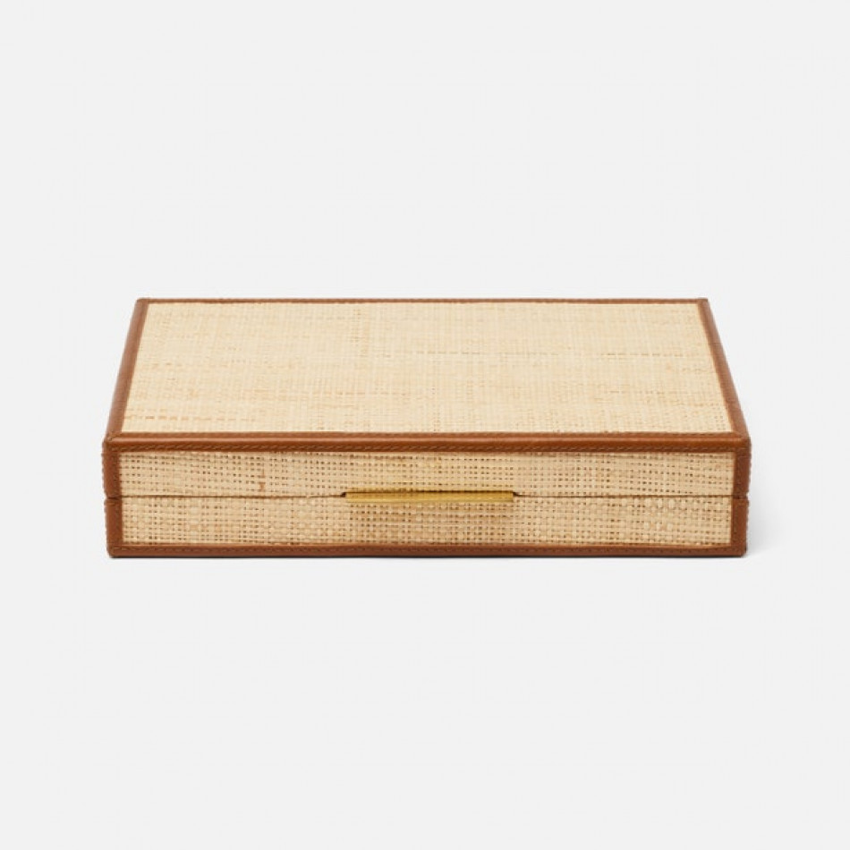Hanford Natural Backgammon Small: 11"L x 8"W x 2"H