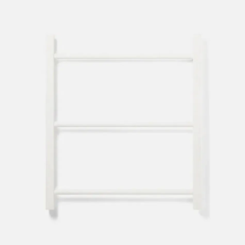 Ramsey Bright White Wall Hanging Towel Rack Large: 32"L x 4"W x 36"H