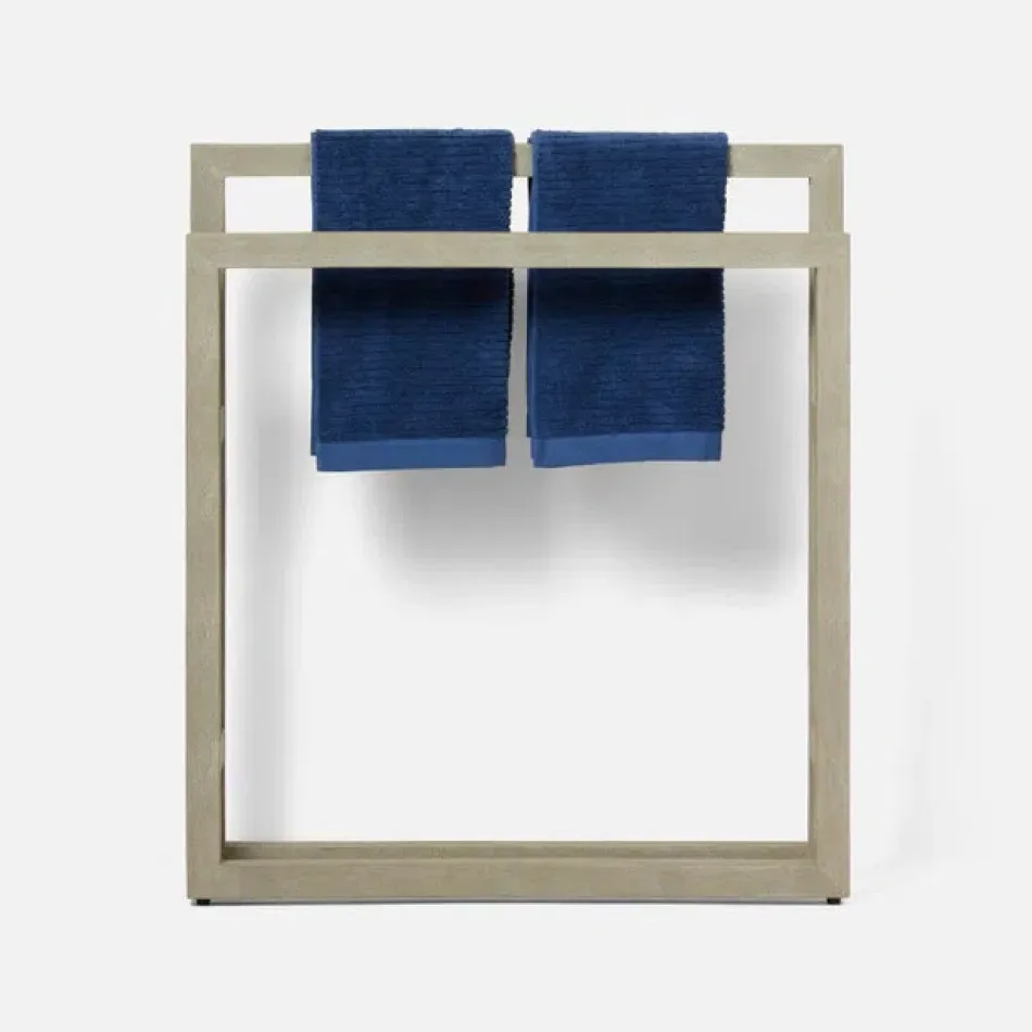 Ramsey Sand Freestanding Towel Rack Large: 32"L x 4"W x 36"H