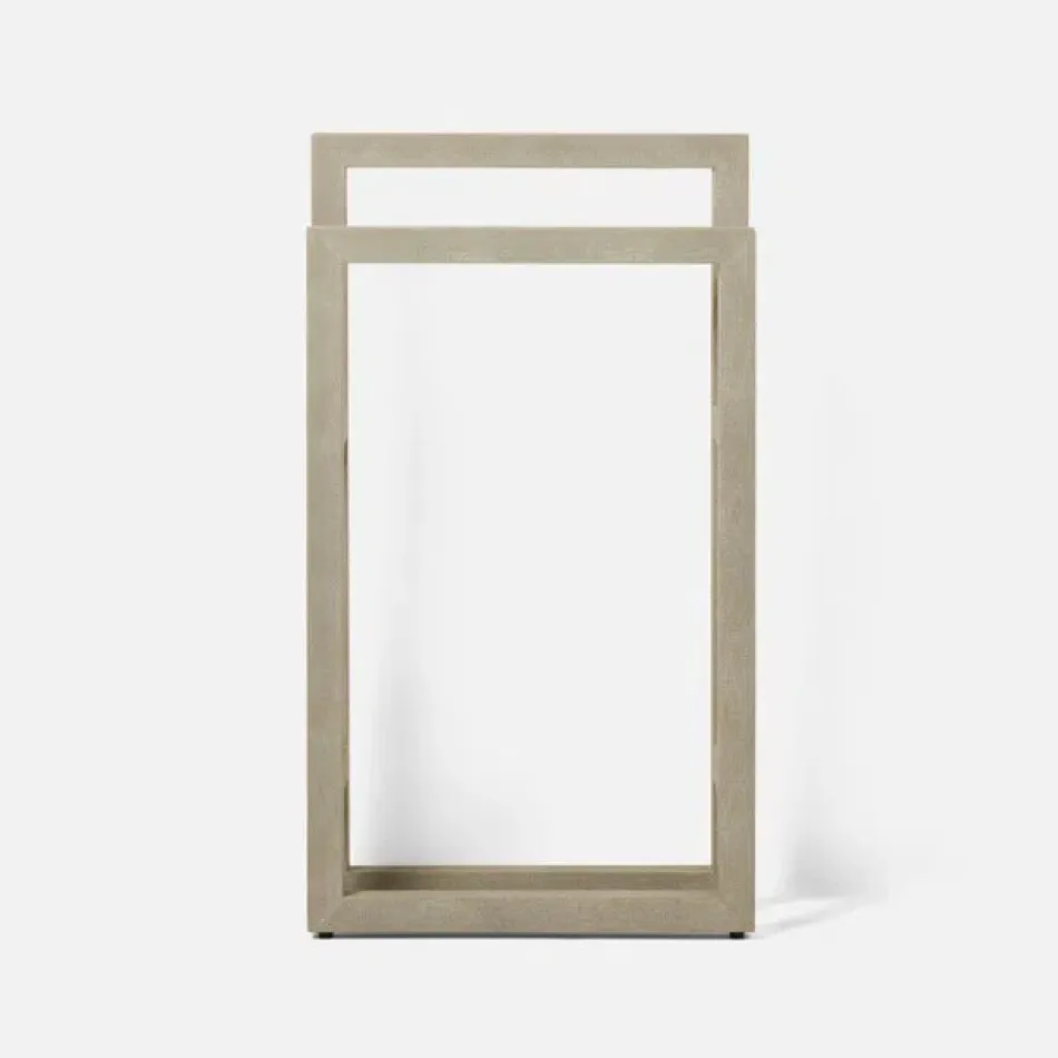 Ramsey Sand Freestanding Towel Rack Small: 20"L x 4"W x 36"H