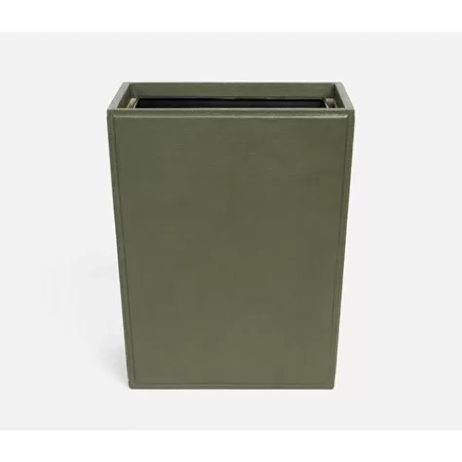 Asby Forest Wastebasket Rectangular Tapered Full-Grain Leather