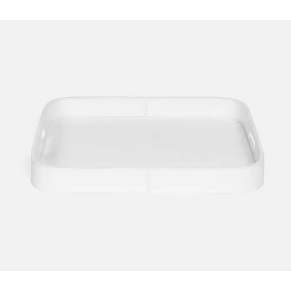 Brisbane Bright White Tray Rt Marine Leather