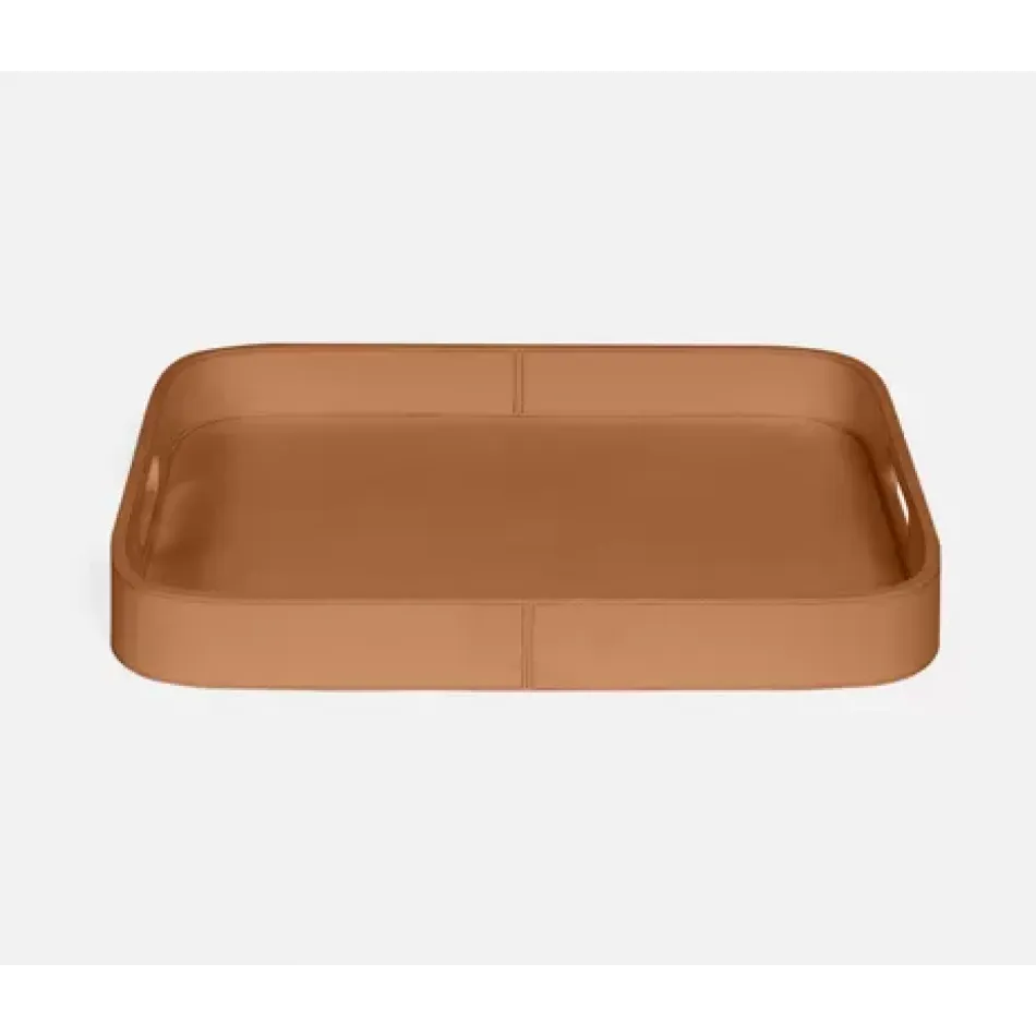 Brisbane Cognac Tray Rt Marine Leather