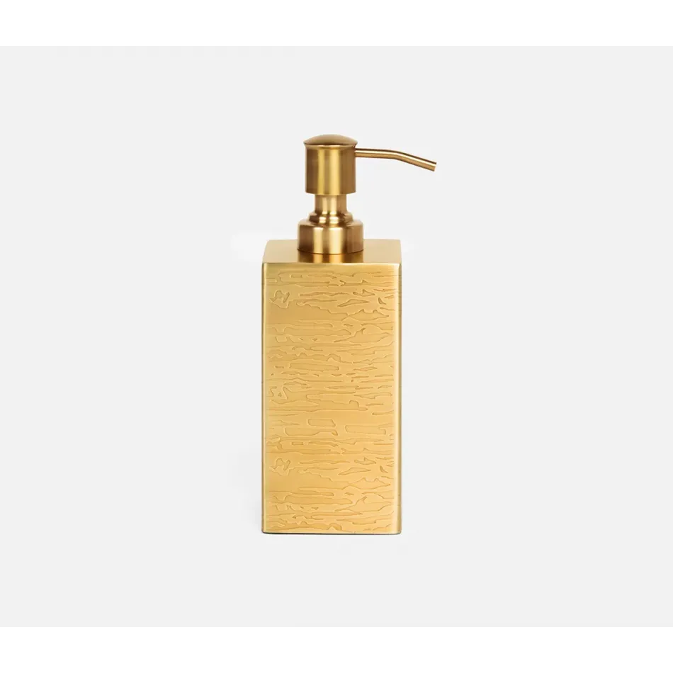 Elgin Antique Brass Soap Pump 2.5"L x 2.5"W x 7.5"H