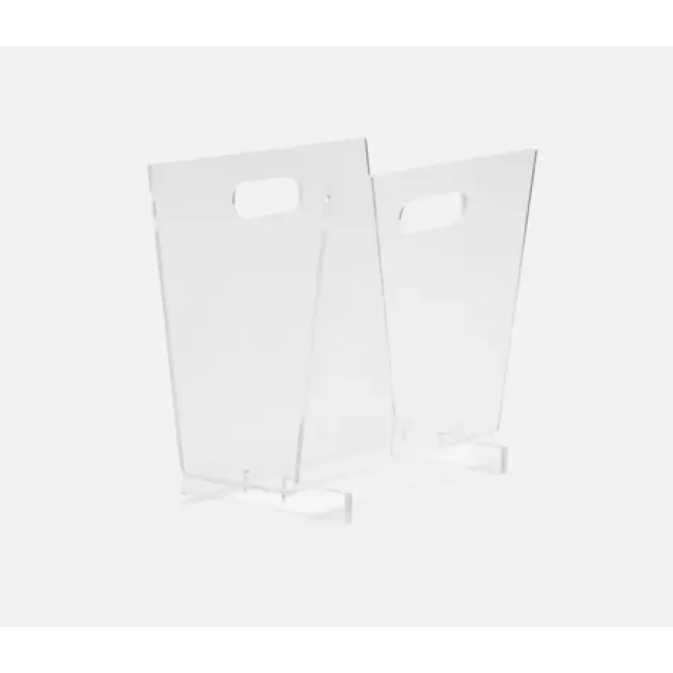 Laurel Clear Magazine Holder Acrylic