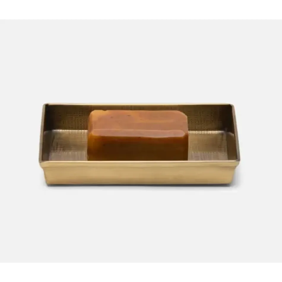 Remy Antique Brass Soap Dish 6.5"L x 4.5"W x 1"H