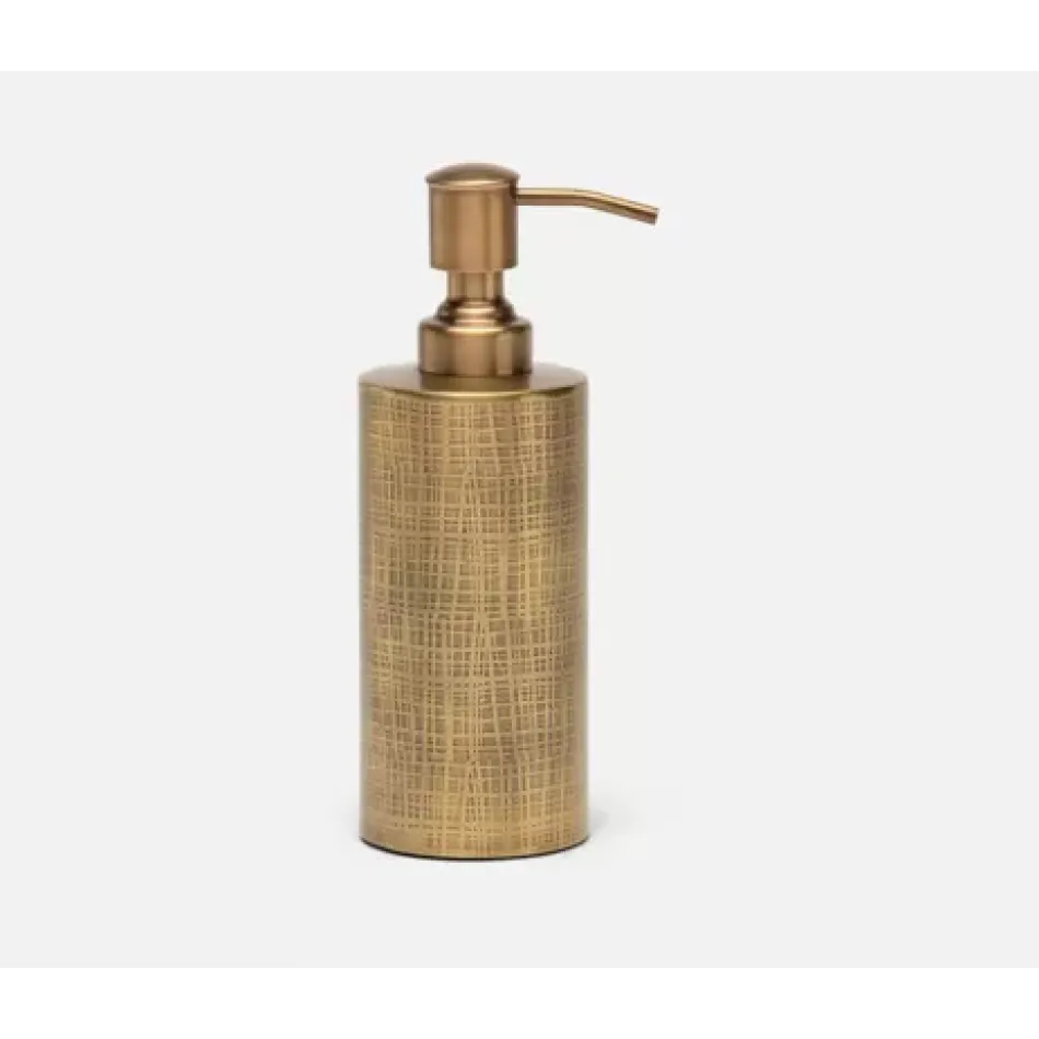 Remy Antique Brass Soap Pump 2.5"D x 7.5"H
