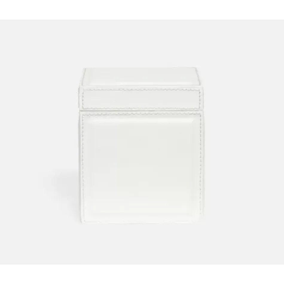 Rothwell Bright White Canister Square Straight Marine Leather