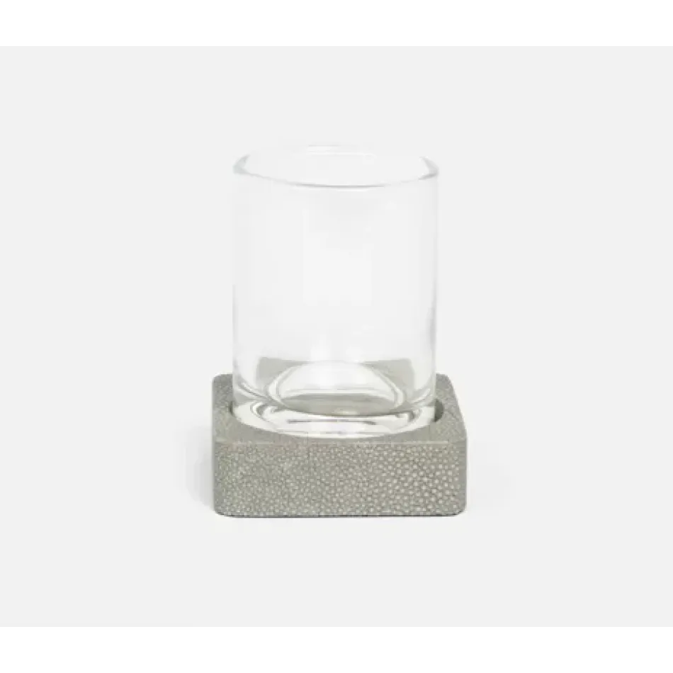 Tenby Sand Tumbler Set Square Straight Realistic Faux Shagreen