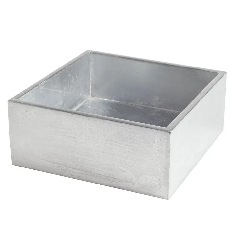 Metallic Silver Napkin Holder Cocktail