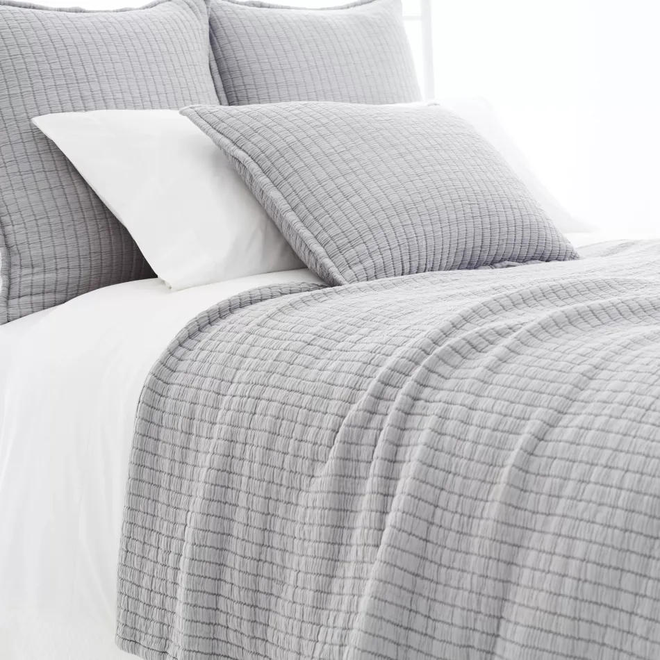 Boyfriend Grey Matelasse Coverlet King