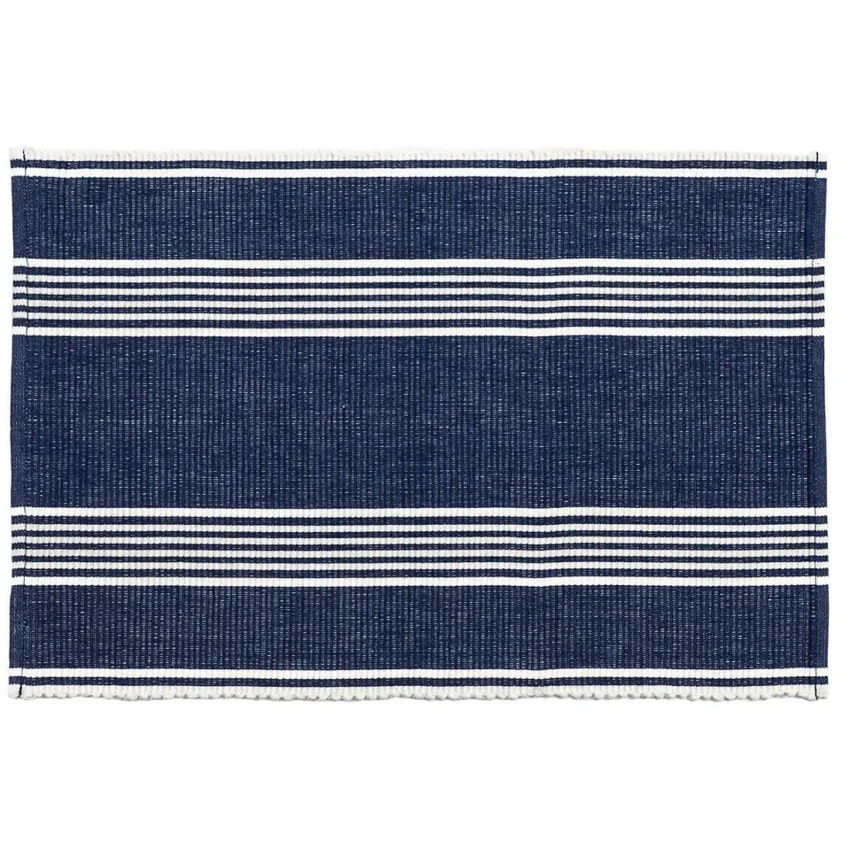 Bistro Stripe Indigo Placemat Set of 4