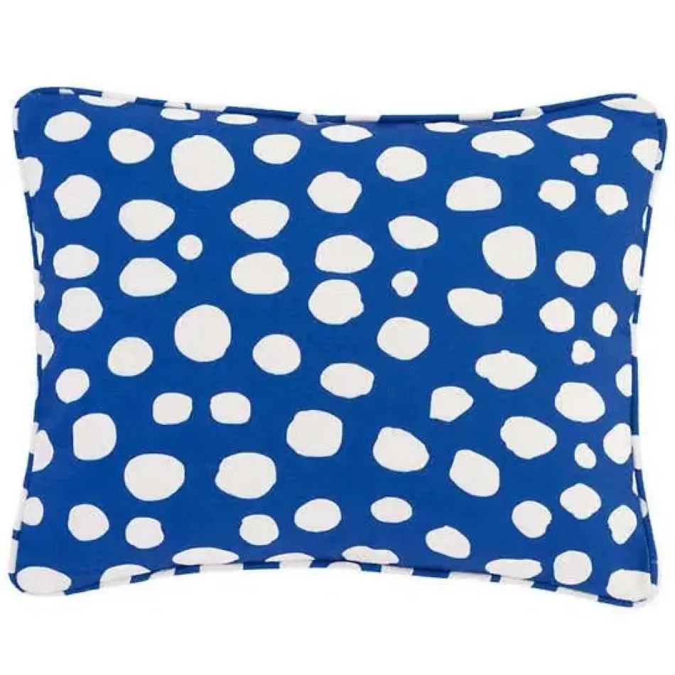 Spot On Cobalt Indoor/Outdoor Decorative Pillow 16" Lumbar