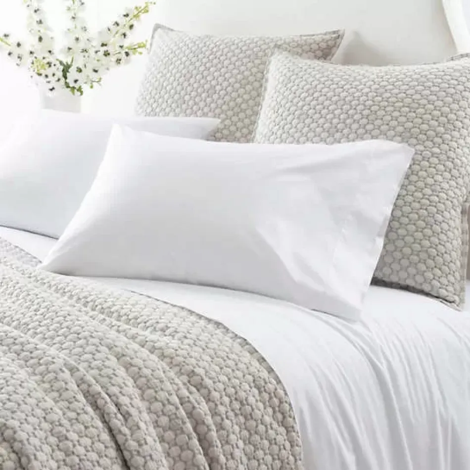 Grace Percale White Pillowcases Standard, Pair