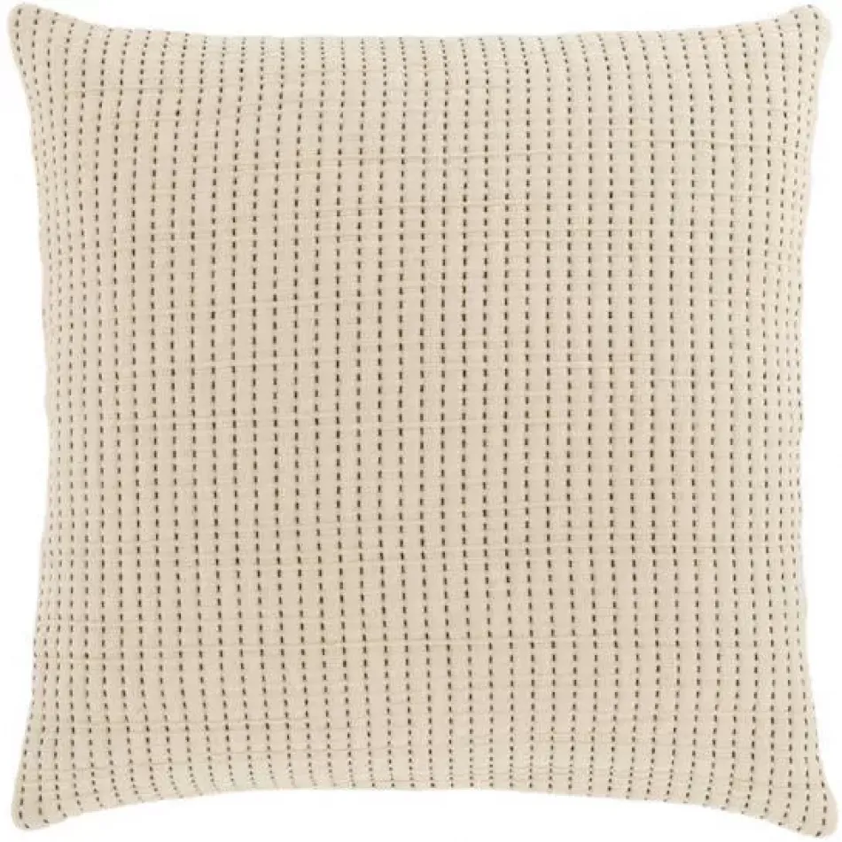 Pick Stitch Natural Matelasse Sham Euro 26" x 26"