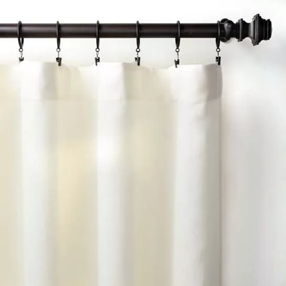 Lush Linen Ivory Curtain Panel 115"x84"