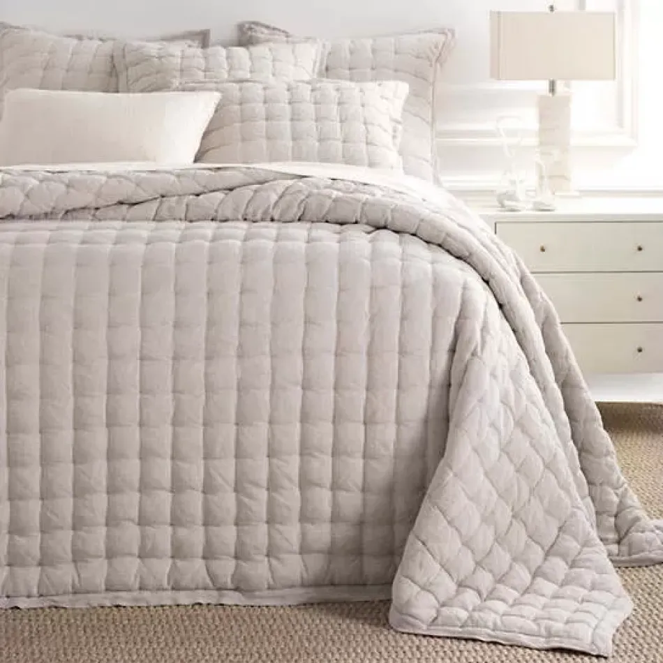 Lush Linen Natural Puff Sham Euro 26" x 26"