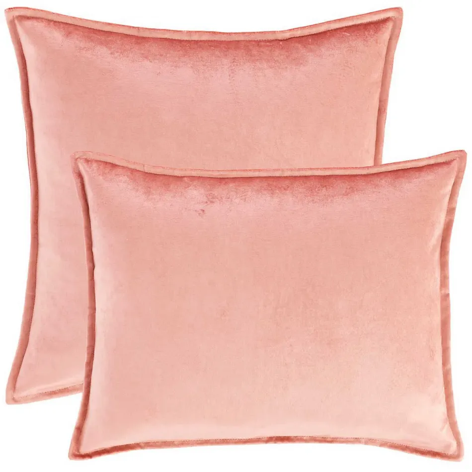 Panne Velvet Coral Pillow 16" Lumbar