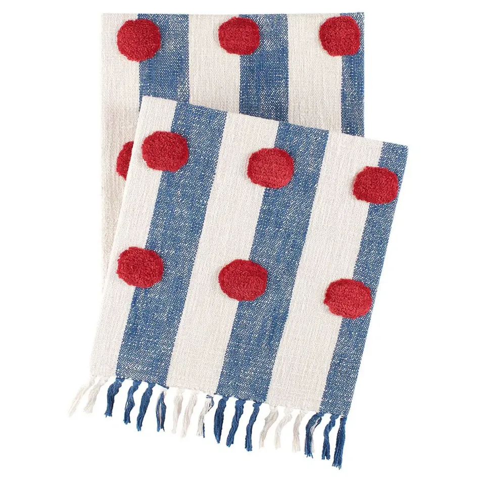 Helmsman Dot Blue Throw One Size