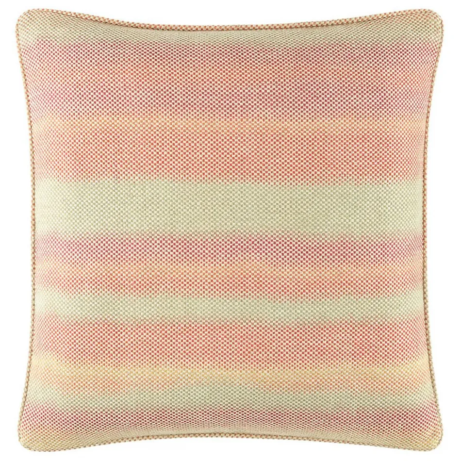 Mirage Stripe Fuchsia Decorative Pillow 22" Square