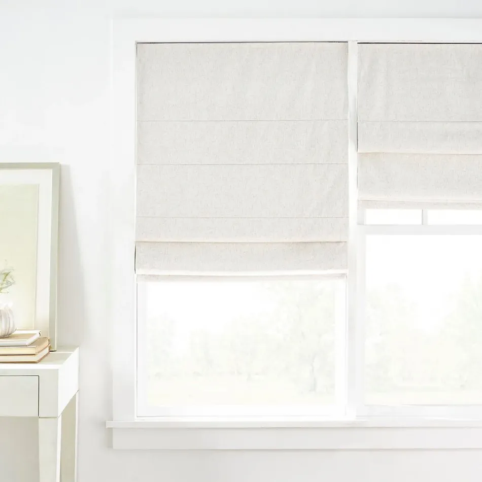 Textured Cordless Roman Natural Shades